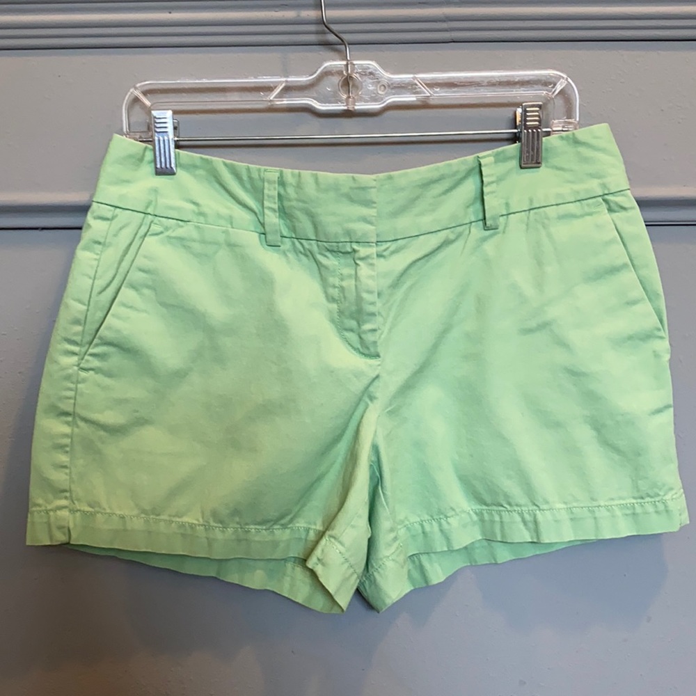 LOFT green khaki shorts